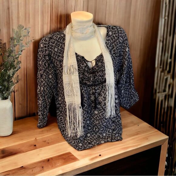 Mossimo lace detail fringe tassel top - Picture 1 of 11